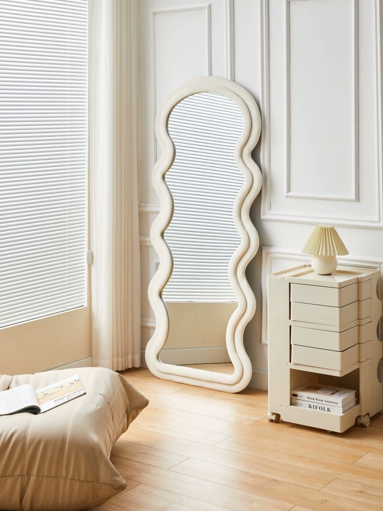 INS Style WaveShaped FullLength Floor Mirror Stylehome