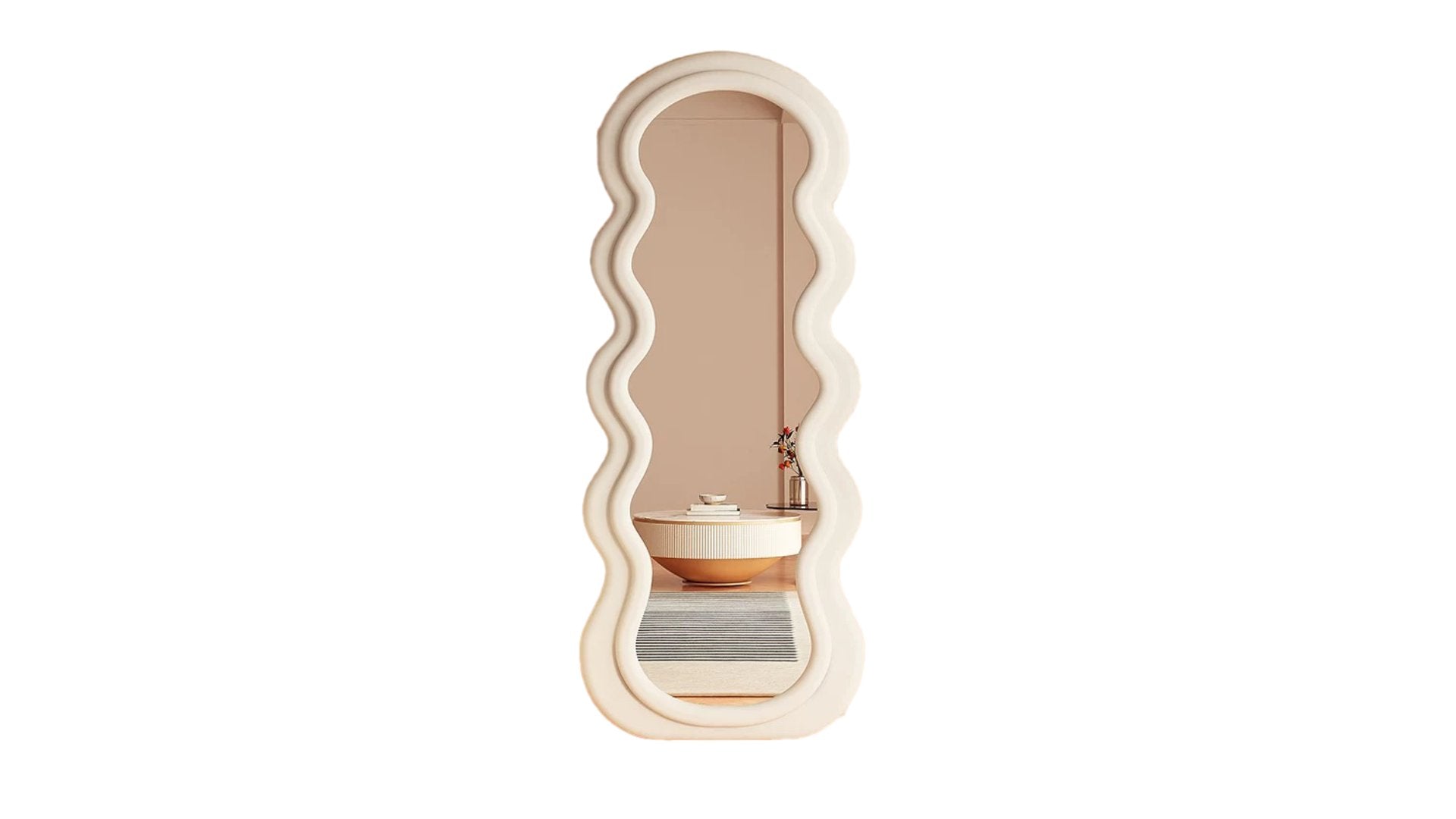 INS Style WaveShaped FullLength Floor Mirror Stylehome